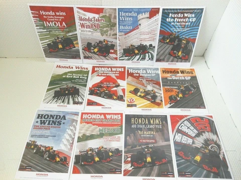 Red Bull Postcard F1 Honda Campaign 2021 season 12 Postcards Limited Novelty Jpn Cover