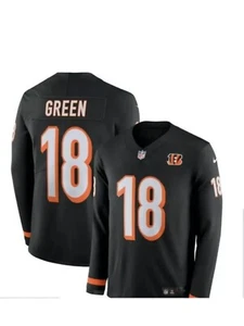 Trikot Cincinnati Bengals AJ grün Nike Therma Langarm schwarz genäht Gr. XL - Bild 1 von 7