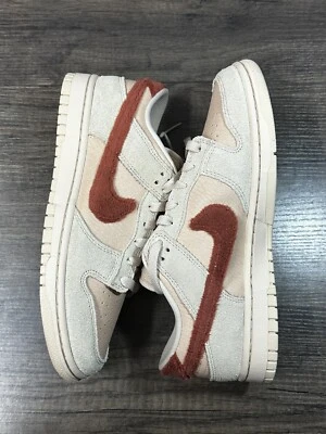 Nike Dunk Low Terry Swoosh DZ4706-200 Womens Size 8 - Image 1 of 4