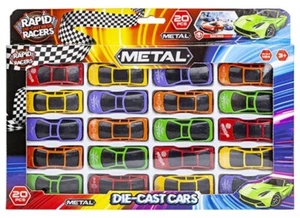 20 pcs Cars Gift Set -Metal Die Cast Kids Xmas Racing Vehicle Children Play Toys - Picture 1 of 3