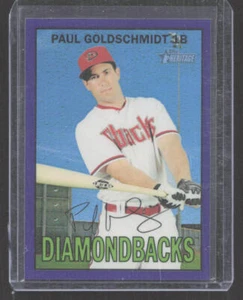 2016 Topps Heritage Paul Goldschmidt Purple Chrome Refractor #THC-465 - Picture 1 of 2