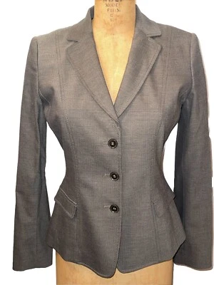Chaqueta Blazer Kate Carrera Algodón Lana Sin Temporada Elie Tahari Para Mujer Talla 6 NUEVA Foto 1 de 4