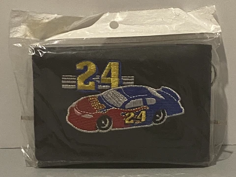 Vintage Jeff Gordon NASCAR #24 Tri-Fold Wallet with Chain-NOS New Old Stock Cover