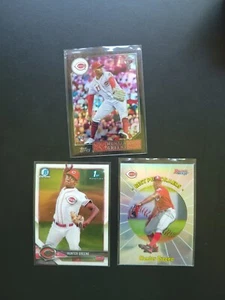 (3) Topps Bowman Hunter Green Rookie Lot 87BC-21, 1st BCP48, 98BP-HG - Picture 1 of 3