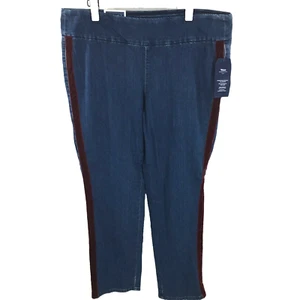 Charter Club Womens Slim Leg Cambridge Waist Smoothing Pull on Denim Jeans 16W - Picture 1 of 12