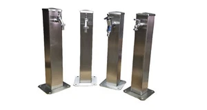 50cm Wasserzapfstelle Wasserzapfsäule Gartenwasserstelle Gartenzapfsäule V2A - Bild 1 von 3