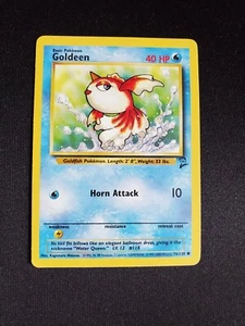 Goldeen - Vintage Pokémon Base Set 2 WOTC #76/130 - FREE SHIPPING - NM - Picture 1 of 2
