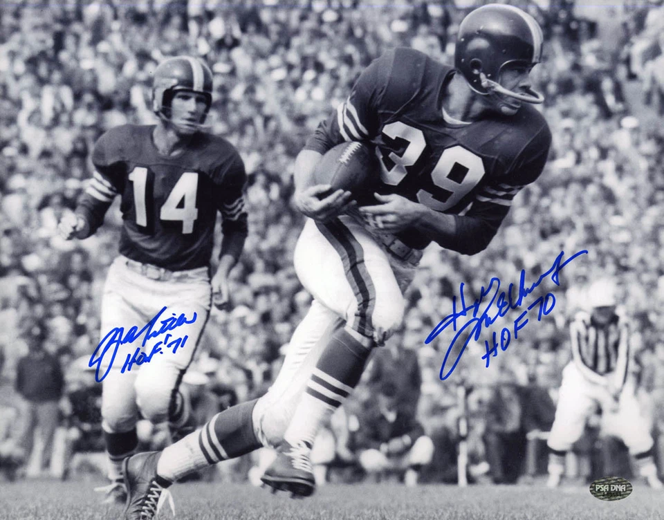 YA Tittle Hugh McElhenny SIGNED 11x14 Photo SF 49ers +HOF PSA/DNA AUTOGRAPHED - Image 1 of 1