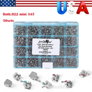 50 juegos de brackets de ortodoncia dental Mini Roth 0,022" ganchos 3-4-5 - Imagen 1 de 14