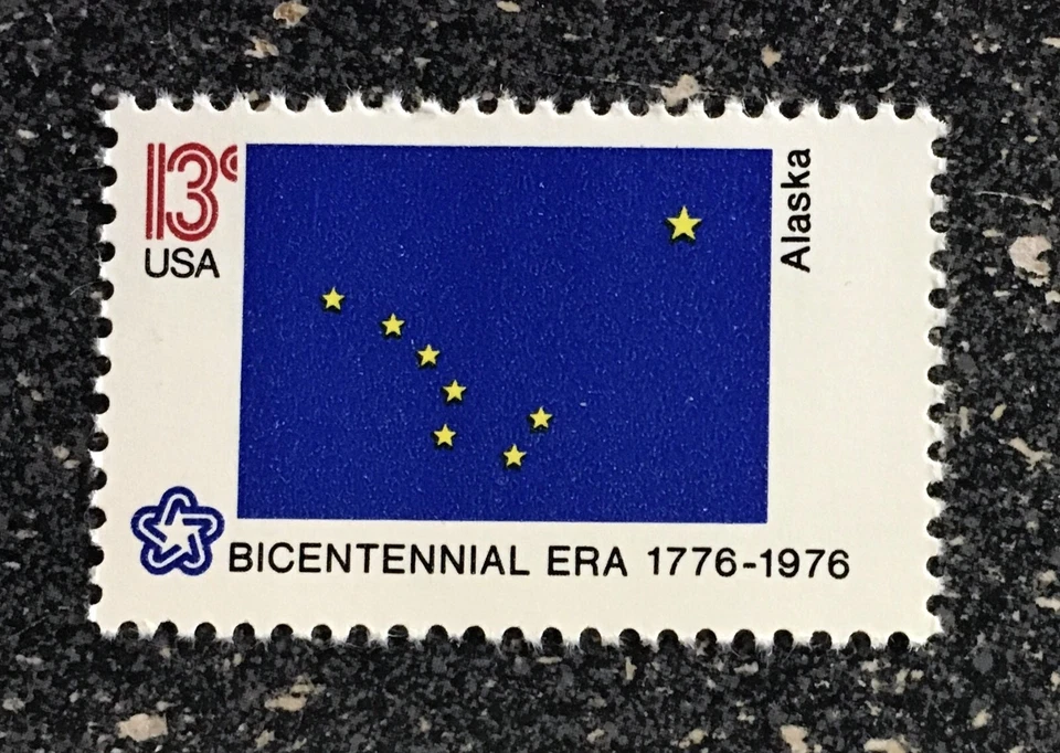 1976USA #1681 13c Bicentennial Era State Flags - Alaska  Mint NH - Image 1 of 1