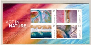 MINT 2018 ART IN NATURE STAMP MINI SHEET - Picture 1 of 1