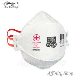 P2 MEDICAL RESPIRATORS Flat Fold Force360 Disposable Face Masks RWRX353 AS/NZS - Picture 1 of 3