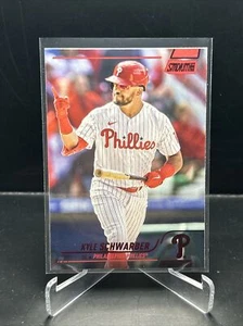 2022 Topps Stadium Club Kyle Schwarber #262 Red Foil Philadelphia Phillies  - Picture 1 of 4