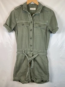 Lucky Brand Rain Or Shine Green One Piece Denim Shorts Romper Women’s Size XS - Bild 1 von 7