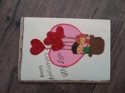 love Anniversary card handmade friends Greeting Gift Postcard With Envelope - Image 1 of 4