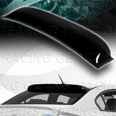 NEGRO ABS PLÁSTICO VENTANA TRASERA TECHO VISERA ALERÓN ALA AJUSTE 06-15 HONDA CIVIC 4-DR Foto 1 de 4