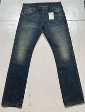 SELVEDGE Denim Wash Jeans 32x31 Cone Mills Outlander,New W/Tags DRK BLUE