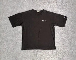 CHAMPION Herren Vintage T-Shirt Kurzarm Gr. XL Classic Logo A6904 Schwarz - Bild 1 von 9