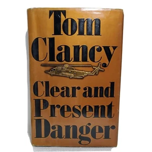 Clear And Present Danger by Tom Clancy 1989 First Edit. 1st Print HB/DJ book - Picture 1 of 5