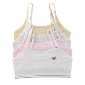 PACK DE 5 TOPS SUJETADORES CROP NIÑAS ALGODÓN MANCHA COLOR MEZCLADO ROPA INTERIOR 8-12 AÑOS - Imagen 1 de 15