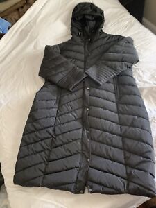 Madden Girl (Steve Madden) Women's Hooded Puffer Coat Long Maxi (Black) SIze 3X
