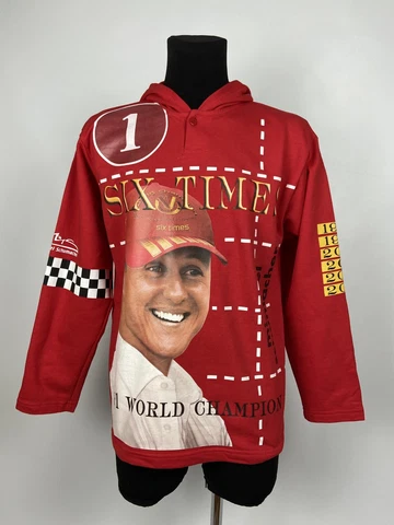 Michael Schumacher F1 Formula 1 World Champion Six Times 2003 Hoodie Size L Cover