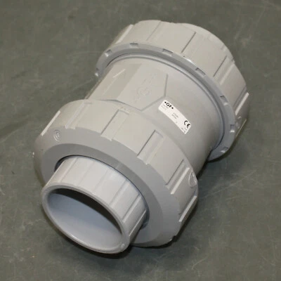 PARTIAL - GF Inline Spring Check Valve 163562107, 2" Socket, CPVC, Type 562 DN50 - Image 1 of 4