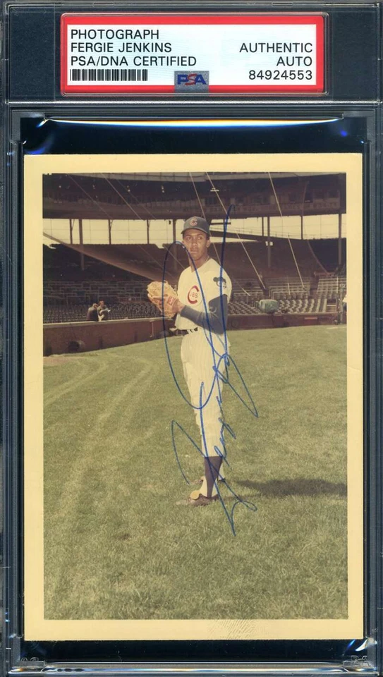 Fergie Jenkins PSA/DNA Vintage 1960`s Signed  Photo Autograph - Image 1 of 1
