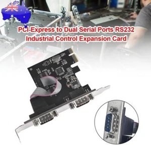 Desktop Industrial Control PCIe to 2 Serial Ports RS232 Interface Adapter Card - Zdjęcie 1 z 8