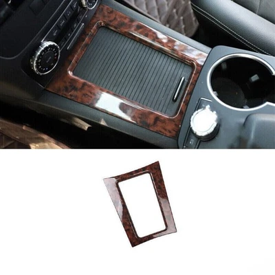 For Mercedes-Benz GLK 2013-2015 Agate Wood Console Storage Box Frame Trim 1PCS — 第 1/4 张图片