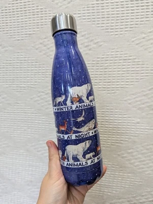 Emma Bridgewater x Chillys Winter Animals metal water bottle - Image 1 of 4