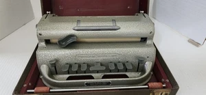 VINTAGE Perkins Brailler + Hard Case.. C2693 Parts or Repair (Read Discription) - Picture 1 of 19