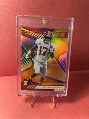 2021 Panini Chronicles Draft Picks - XR Jaylen Waddle #185 Orange (RC) - Image 1 of 2