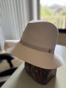 Sombrero Fedora de Lana Marfil Rag & Bone - Talla M, Ala Ancha, Hecho en EE. UU. - Imagen 1 de 10