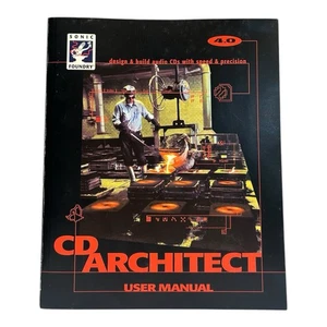 Sonic Foundry CD Architect 4.0 Disc Manual & Key Audio Software Excellent - Picture 1 of 5