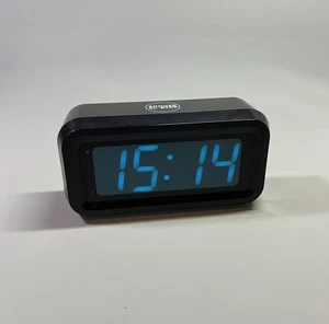 Digital Alarm Clock Battery Operated Large Screen Portable Adjustable Bright - Picture 1 of 21