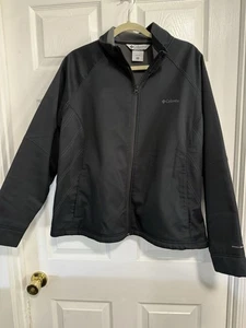 Columbia Women's Size 3X Black Polyester Full Zip Fleece Lined Moto Jacket GUC - Picture 1 of 7
