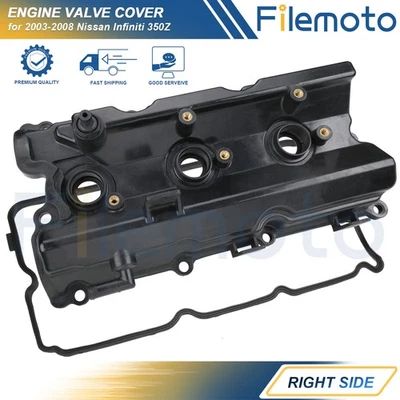 Engine Valve Cover Passenger Side for Infiniti FX35 G35 M35 Nissan 350Z 3.5L V6 - Image 1 of 4