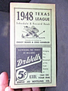 1948 Texas League Schedule and Record Book - Bild 1 von 6
