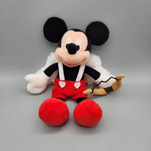 Disney Collection Mickey Mouse Cupid Valentines Plush 12" Angel Wings Stuffed - Picture 1 of 11