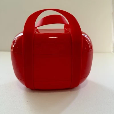 Коробка для обедов Alessi Food à Porter красная для бенто 3 отсека от Sakura Adachi 1,25 л - Изображение 1 из 4