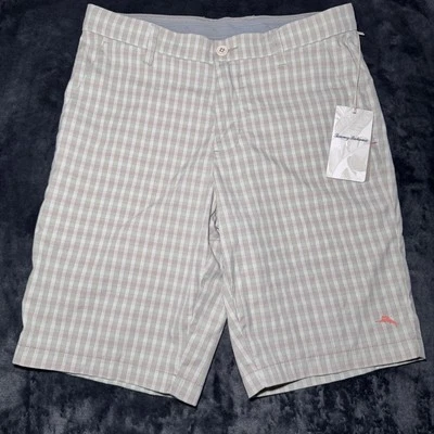 Pantalones Cortos Tommy Bahama Para Hombre Doble Águila Talla 30 IslandZone Elastizados A Cuadros Golf Foto 1 de 4