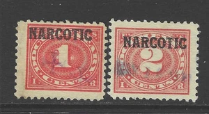 Bigjake: RJA-33 & 34, 1 & 2 cent Narcotic - Picture 1 of 2