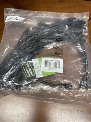 Cables Cat6-e Patch Cable - Black Rj45 24pk - Image 1 of 3