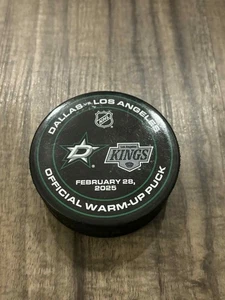 Dallas Stars vs Los Angeles Kings NHL disco da hockey con riscaldamento ufficiale - Foto 1 di 3