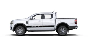 Fits Mitsubishi Triton Side Stripes Graphics Any Year Decals Stickers x2 - Foto 1 di 9