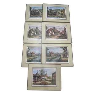 7er Set Pimpernel Kork Rückseite Tischsets Englisch Landhäuser England 16x12 - Bild 1 von 11
