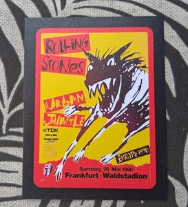 The Rolling Stones Urban Jungle Tour Evento Imán 1990 EUROPA 3,4 X 4,25 pulgadas - Imagen 1 de 3