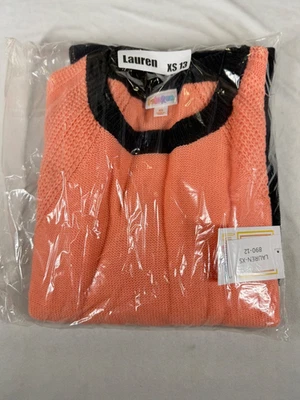 New LuLaRoe Lauren Sweater Dress Raglan Sleeves Cable Knit Size XS 13 - Image 1 of 3