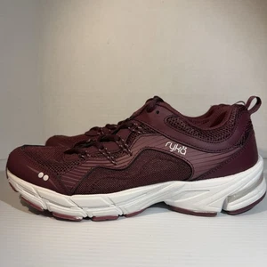Ryka Women’s Mesh Walking Shoes Burgundy Cushioned Made For Women Size 10W EUC - Picture 1 of 11